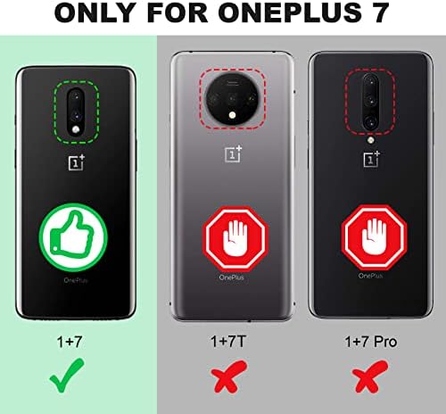 מגנים UP ONEPLUS 7 מקרה, ONEPLUS 6T CASE | 10ft. טיפה נבדקה | מארז פחמן | Ultra Slim | קל משקל | עמיד בפני שריטות